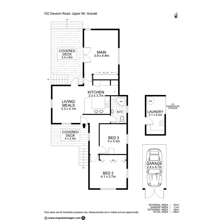 Floorplan of Homely house listing, 102 Dawson Road, Upper Mount Gravatt QLD 4122