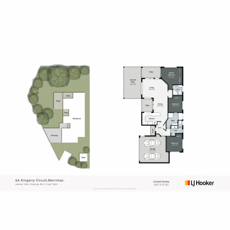 Floorplan of Homely house listing, 6A Kingarry Circuit, Merrimac QLD 4226