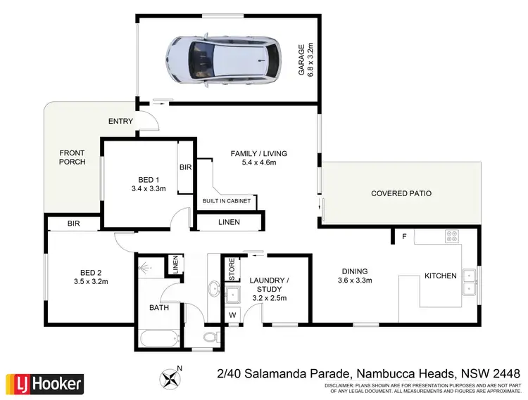 Floorplan of Homely villa listing, 2/40 Salamanda Parade, Nambucca Heads NSW 2448