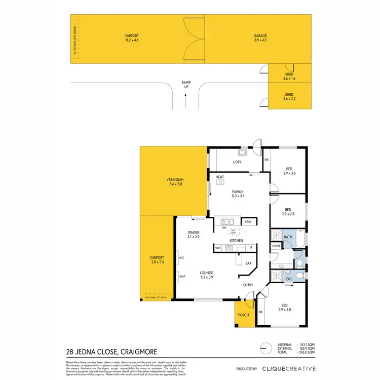 Floorplan of Homely house listing, 28 Jedna Close, Craigmore SA 5114