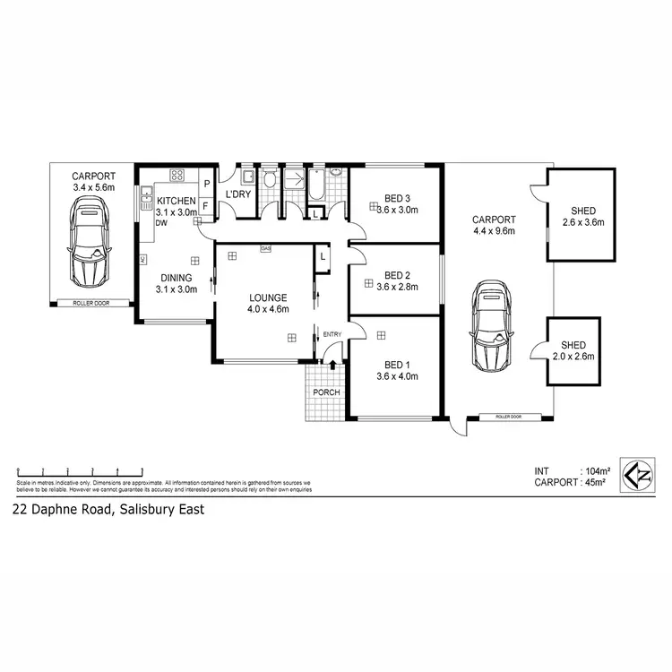 Floorplan of Homely house listing, 22 Daphne Road, Salisbury East SA 5109
