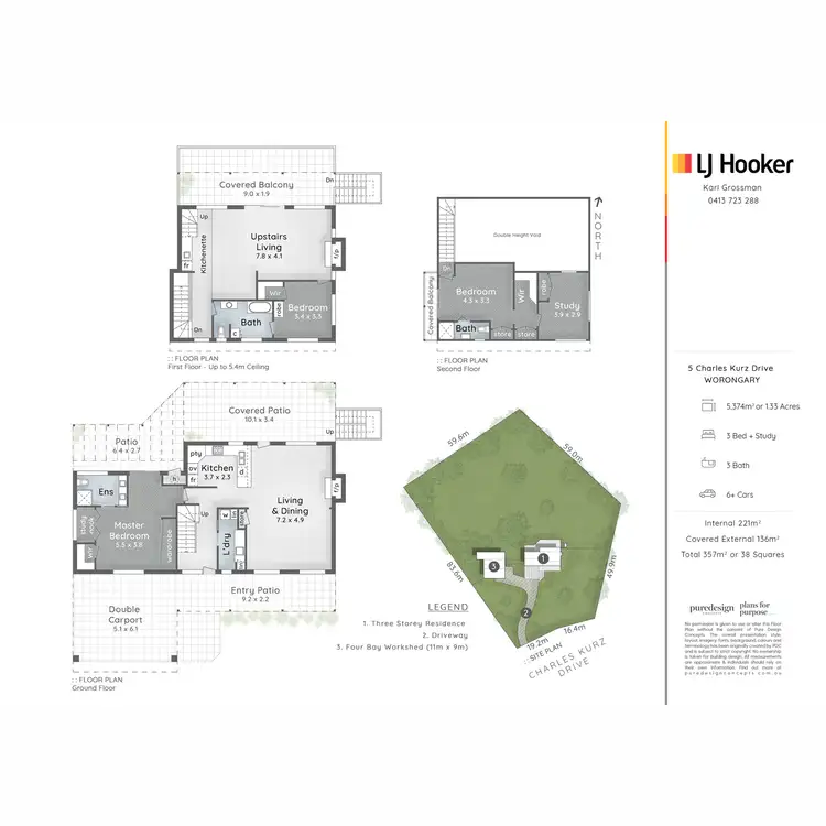 Floorplan of Homely house listing, 5 Charles Kurz Drive, Worongary QLD 4213