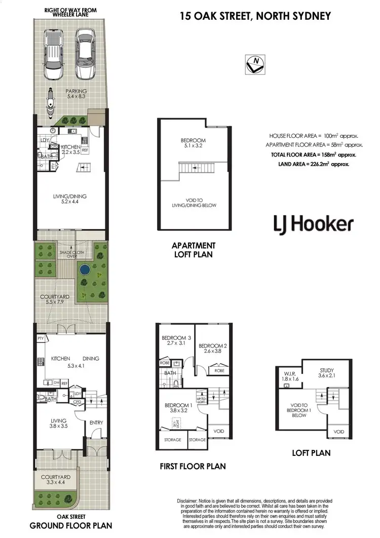 Floorplan of Homely terrace listing, 15 Oak Street, North Sydney NSW 2060