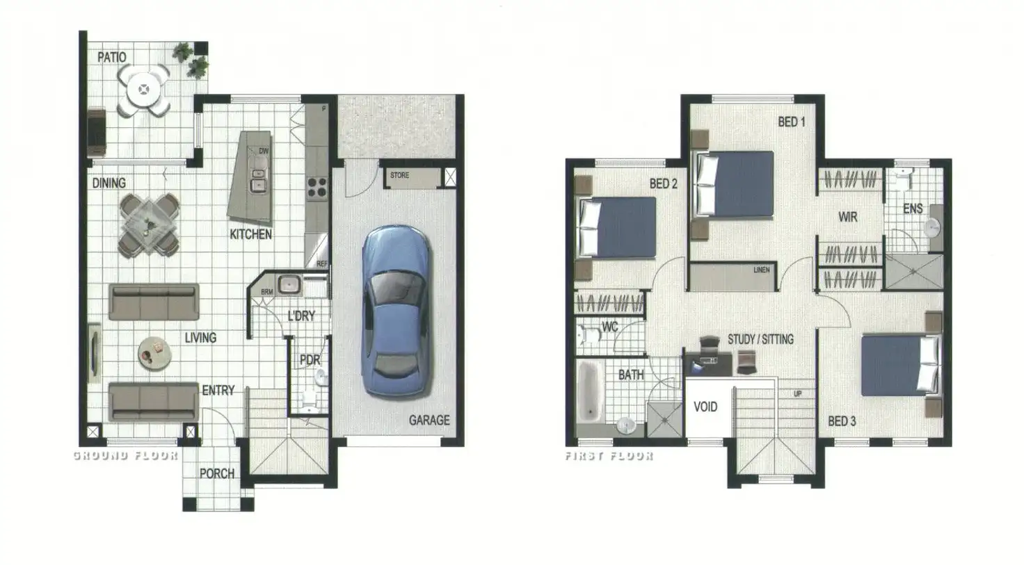 Floorplan of Homely townhouse listing, 10/37 Wagner Road, Murrumba Downs QLD 4503