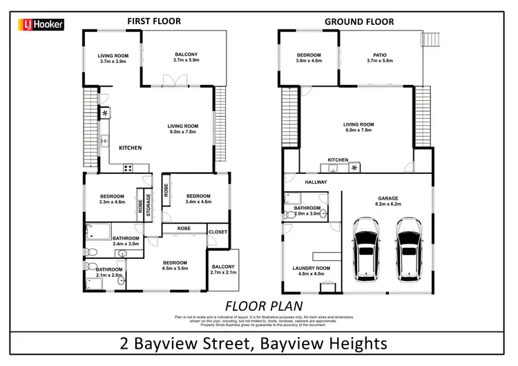 Floorplan of Homely house listing, 2 Bayview Street, Bayview Heights QLD 4868