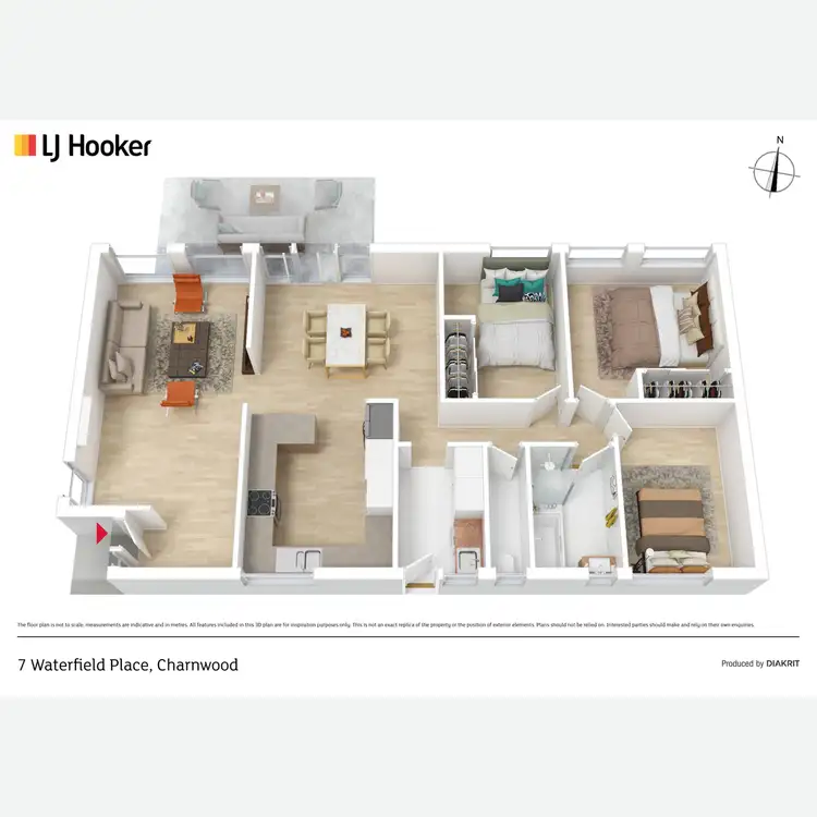 Floorplan of Homely house listing, 7 Waterfield Place, Charnwood ACT 2615