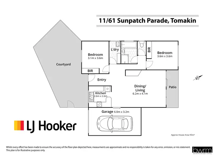 Floorplan of Homely villa listing, 11/61-69 Sunpatch Parade, Tomakin NSW 2537