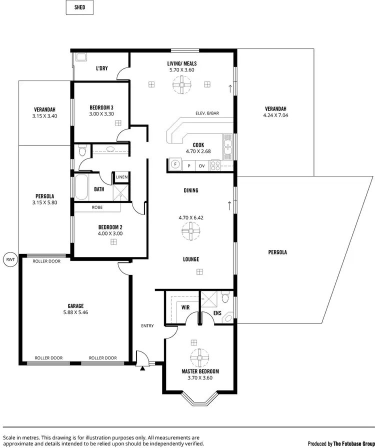 Floorplan of Homely house listing, 12 Belmont Gardens, Hillbank SA 5112