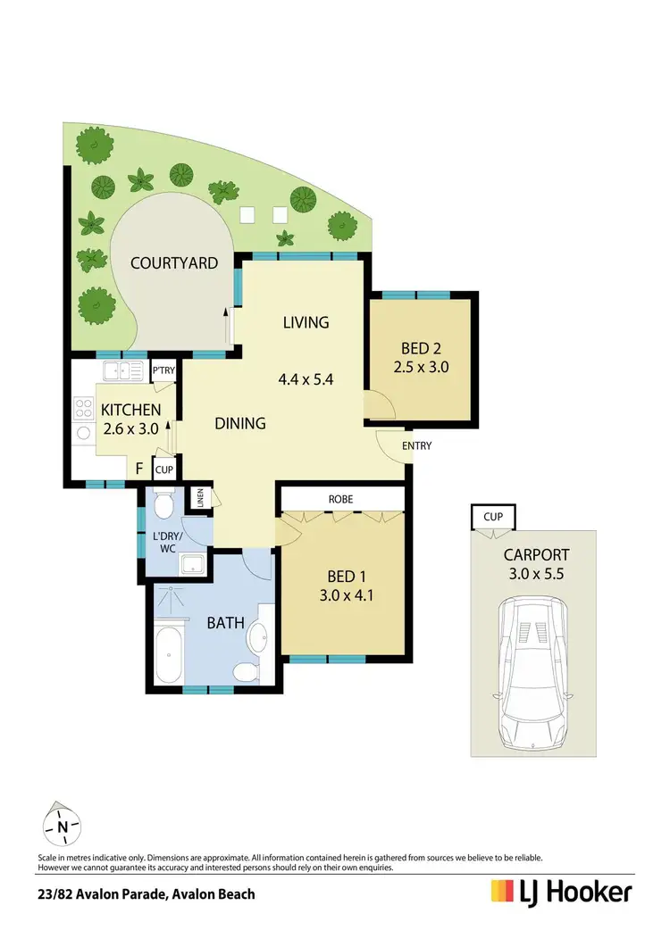 Floorplan of Homely retirement listing, 23/82 Avalon Parade, Avalon Beach NSW 2107