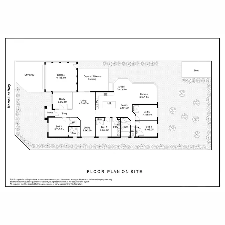 Floorplan of Homely house listing, 43 Marseilles Way, Point Cook VIC 3030