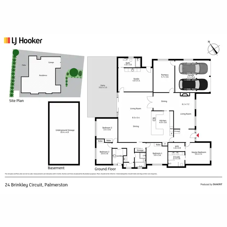 Floorplan of Homely house listing, 24 Brinkley Circuit, Palmerston ACT 2913