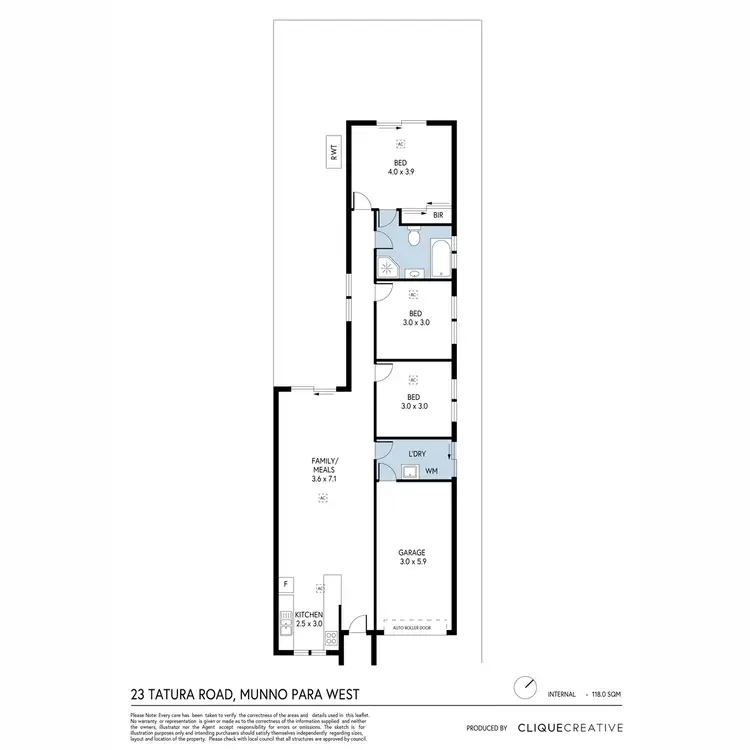 Floorplan of Homely house listing, 23 Tatura Road, Munno Para West SA 5115