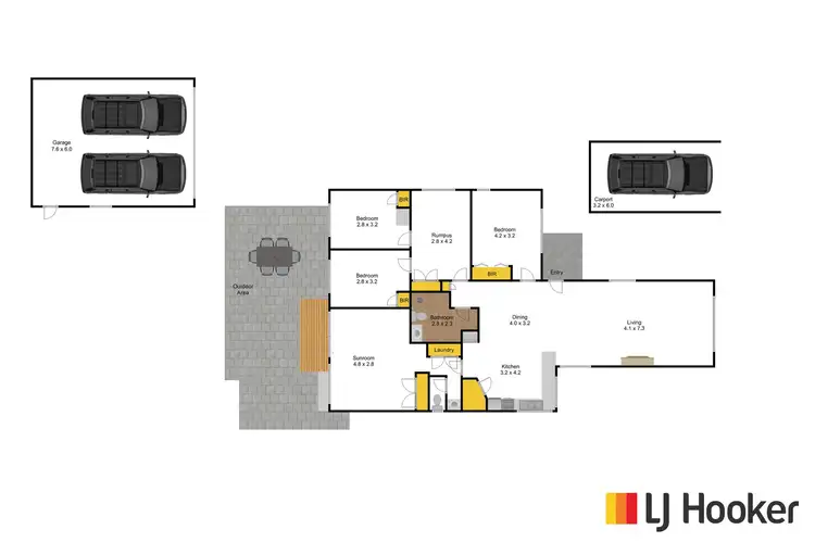 Floorplan of Homely house listing, 12 Rose Avenue, Traralgon VIC 3844