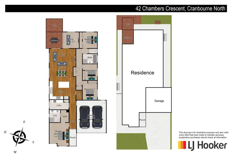 Floorplan of Homely house listing, 42 Chambers Crescent, Cranbourne North VIC 3977