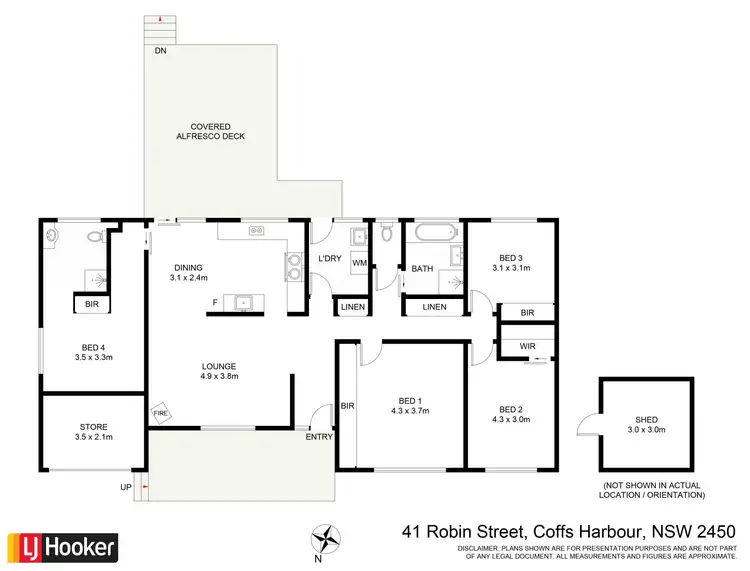 Floorplan of Homely house listing, 41 Robin Street, Coffs Harbour NSW 2450