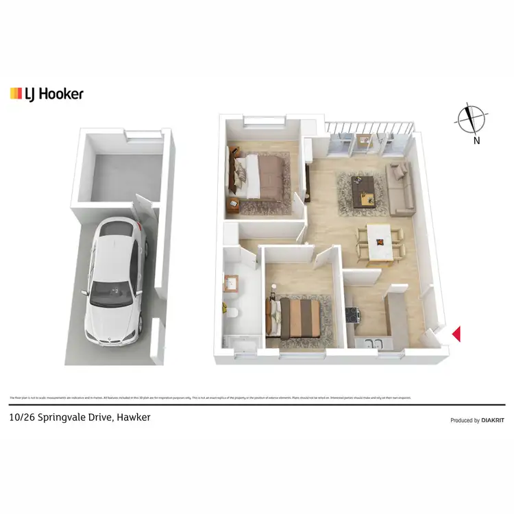 Floorplan of Homely unit listing, 10/26 Springvale Drive, Hawker ACT 2614