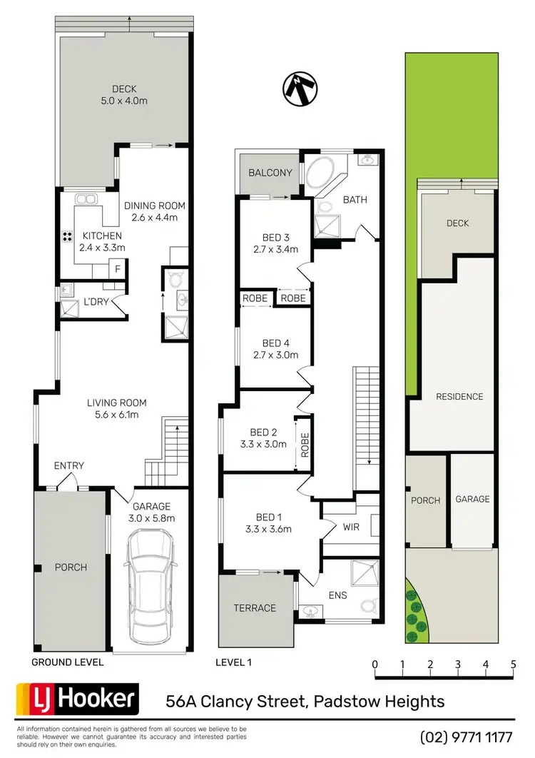 Floorplan of Homely semi-detached listing, 56a Clancy Street, Padstow Heights NSW 2211