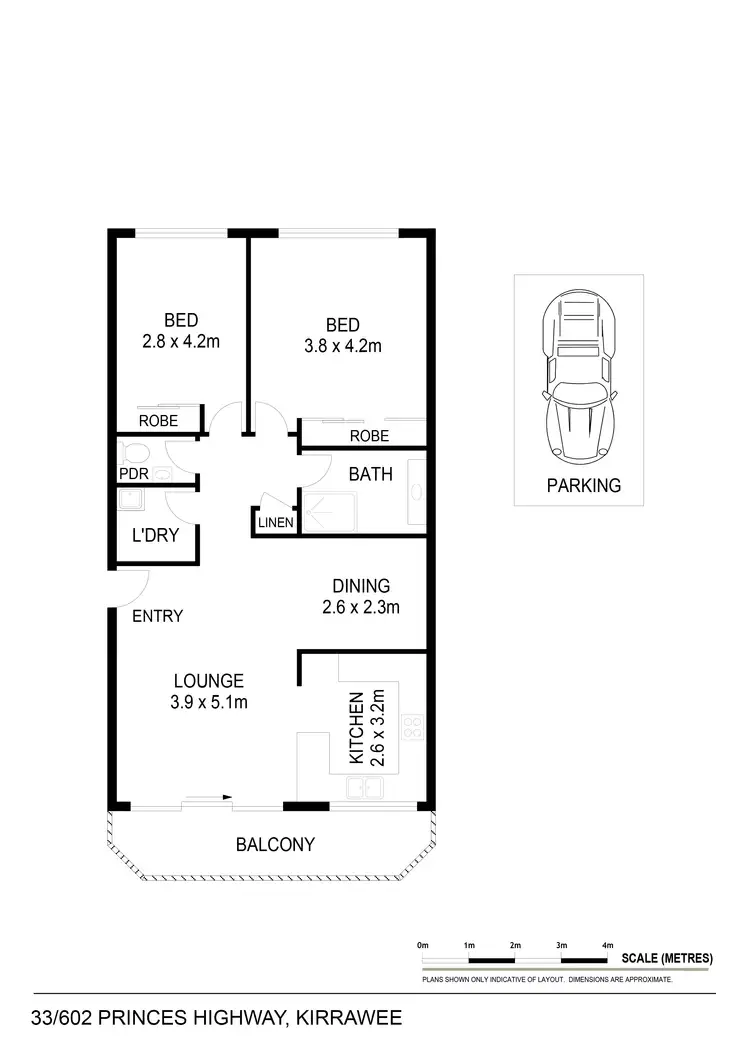 Floorplan of Homely apartment listing, 33/602-608 Princes Hwy, Kirrawee NSW 2232