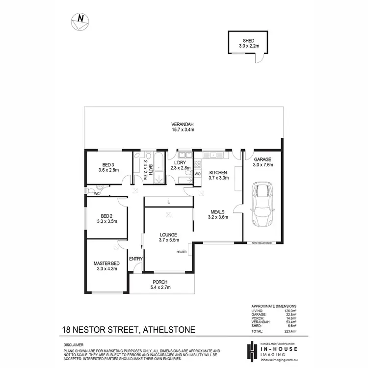 Floorplan of Homely house listing, 18 Nestor Street, Athelstone SA 5076
