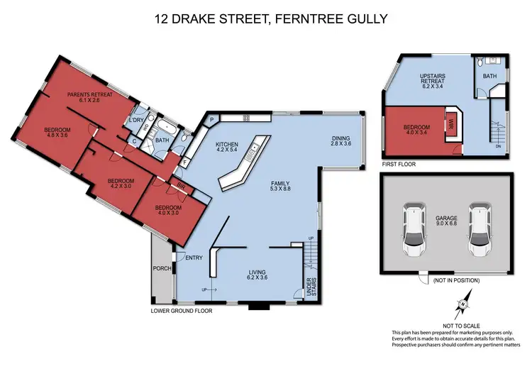 Floorplan of Homely house listing, 12 Drake Street, Ferntree Gully VIC 3156