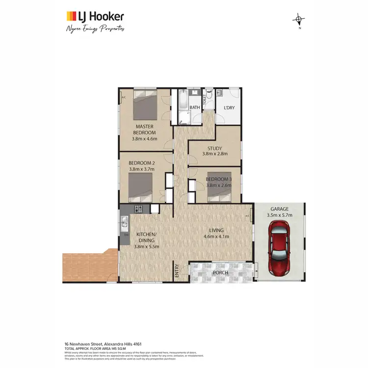Floorplan of Homely house listing, 16 Newhaven Street, Alexandra Hills QLD 4161