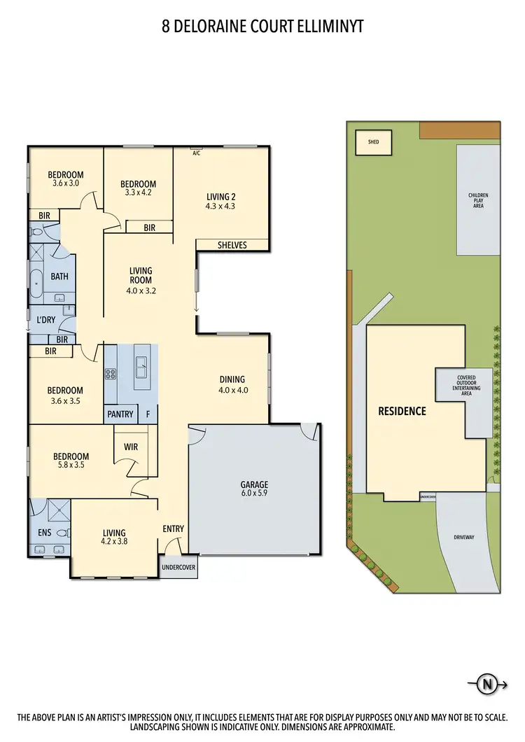 Floorplan of Homely house listing, 8 Deloraine Court, Elliminyt VIC 3250