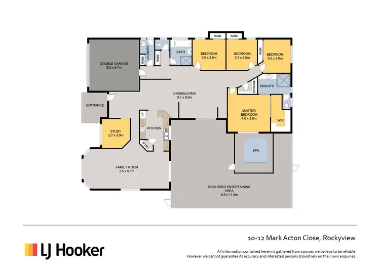 Floorplan of Homely house listing, 10-12 Mark Acton Close, Rockyview QLD 4701