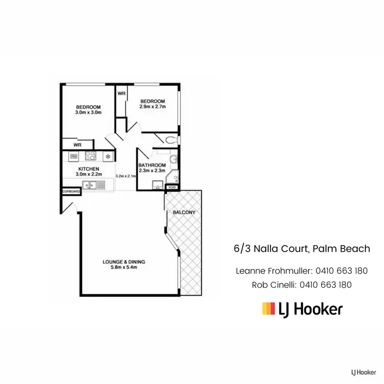 Floorplan of Homely unit listing, 6/3 Nalla Court, Palm Beach QLD 4221