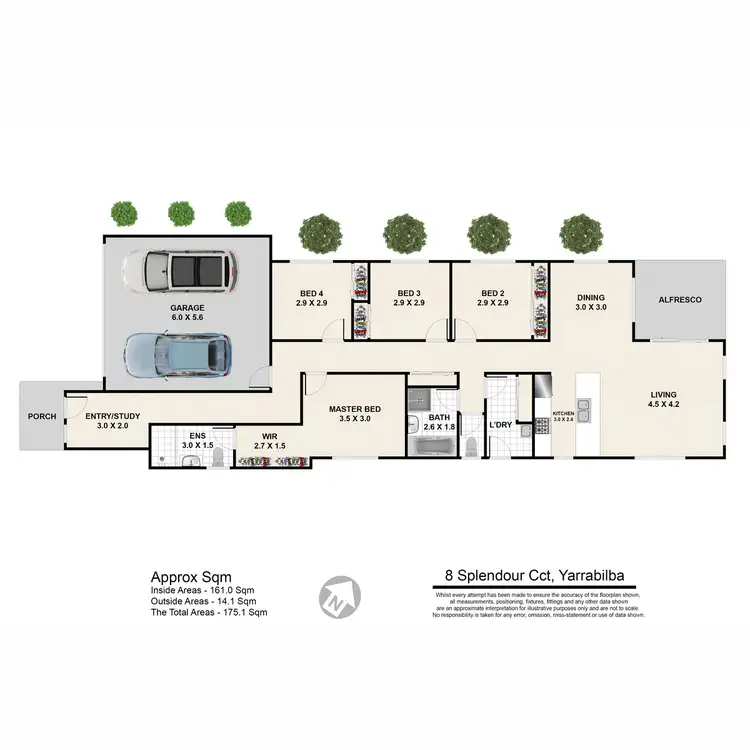 Floorplan of Homely house listing, 8 Splendour Circuit, Yarrabilba QLD 4207