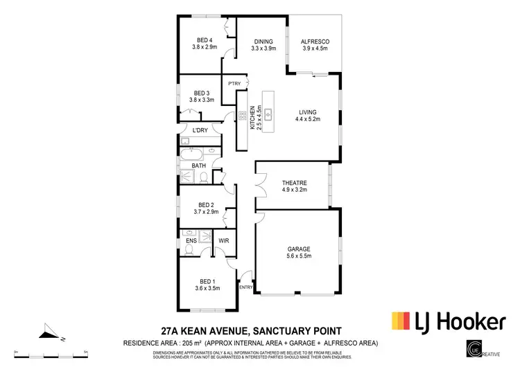 Floorplan of Homely house listing, 27A Kean Avenue, Sanctuary Point NSW 2540