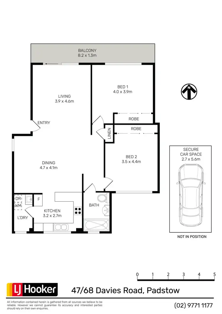 Floorplan of Homely unit listing, 47/68 Davies Road, Padstow NSW 2211
