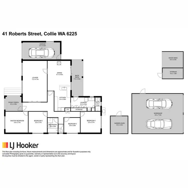 Floorplan of Homely house listing, 41 Roberts Street, Collie WA 6225