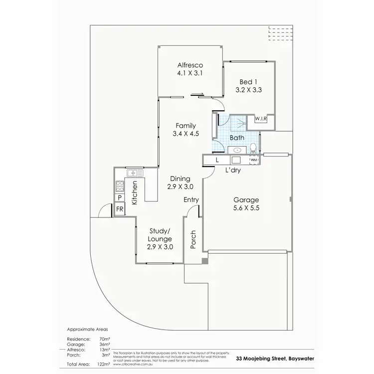 Floorplan of Homely house listing, 33 Moojebing Street, Bayswater WA 6053