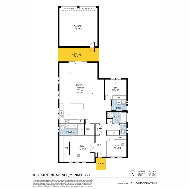 Floorplan of Homely house listing, 8 Clementine Avenue, Munno Para SA 5115
