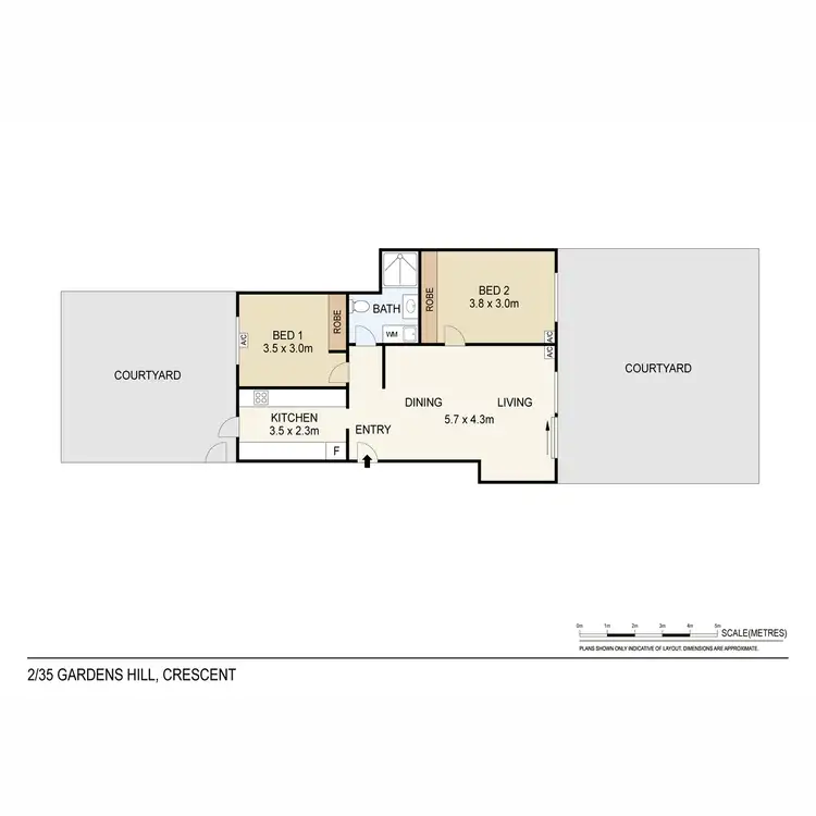 Floorplan of Homely unit listing, 2/35 Gardens Hill Crescent, The Gardens NT 820