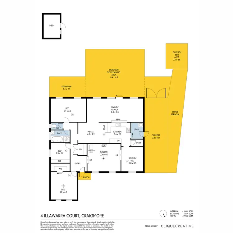 Floorplan of Homely house listing, 4 Illawarra Court, Craigmore SA 5114