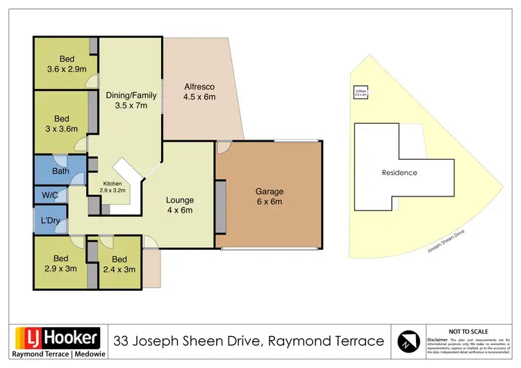 Floorplan of Homely house listing, 33 Joseph Sheen Drive, Raymond Terrace NSW 2324