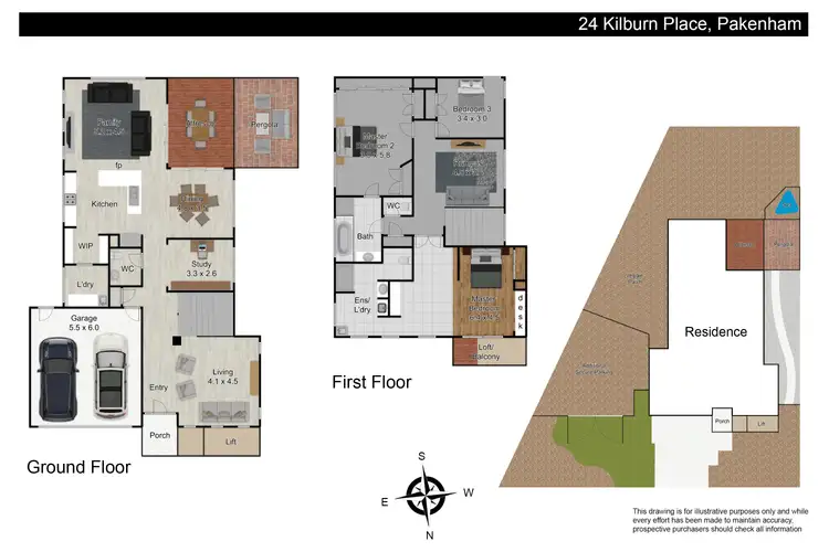 Floorplan of Homely house listing, 24 Kilburn Place, Pakenham VIC 3810