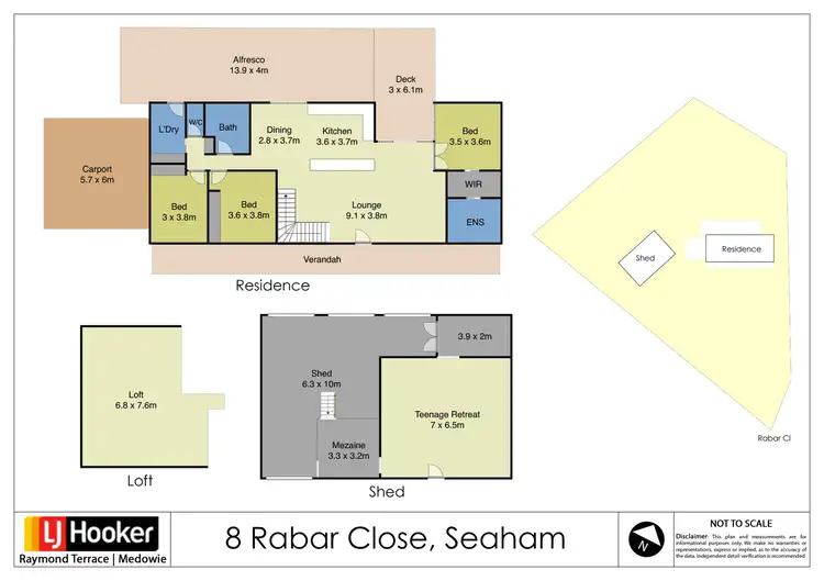 Floorplan of Homely house listing, 8 Rabar Close, Seaham NSW 2324