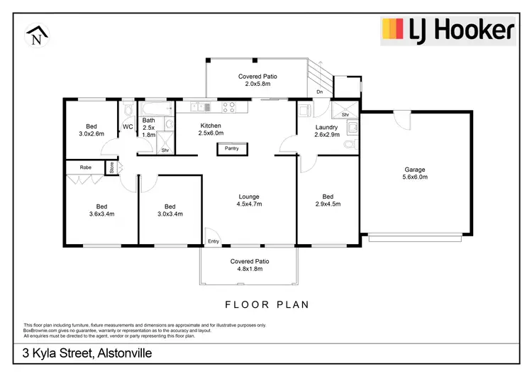 Floorplan of Homely house listing, 3 Kyla Street, Alstonville NSW 2477