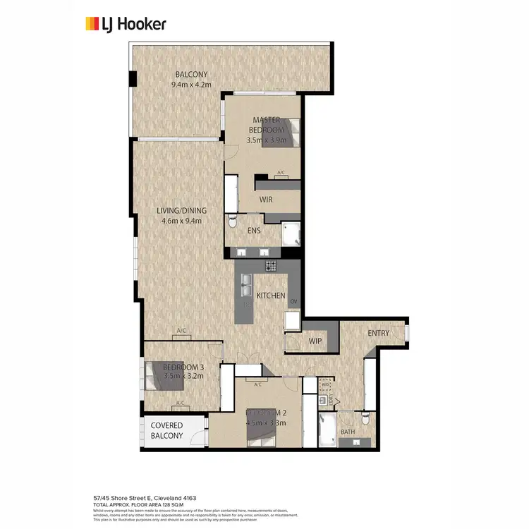 Floorplan of Homely apartment listing, 57/45 Shore Street East, Cleveland QLD 4163