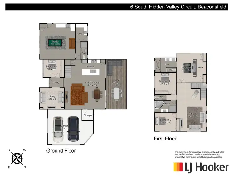 Floorplan of Homely house listing, 6 South Hidden Valley Circuit, Beaconsfield VIC 3807