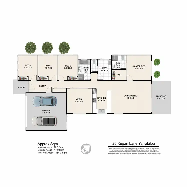 Floorplan of Homely house listing, 20 Kurgan Lane, Yarrabilba QLD 4207