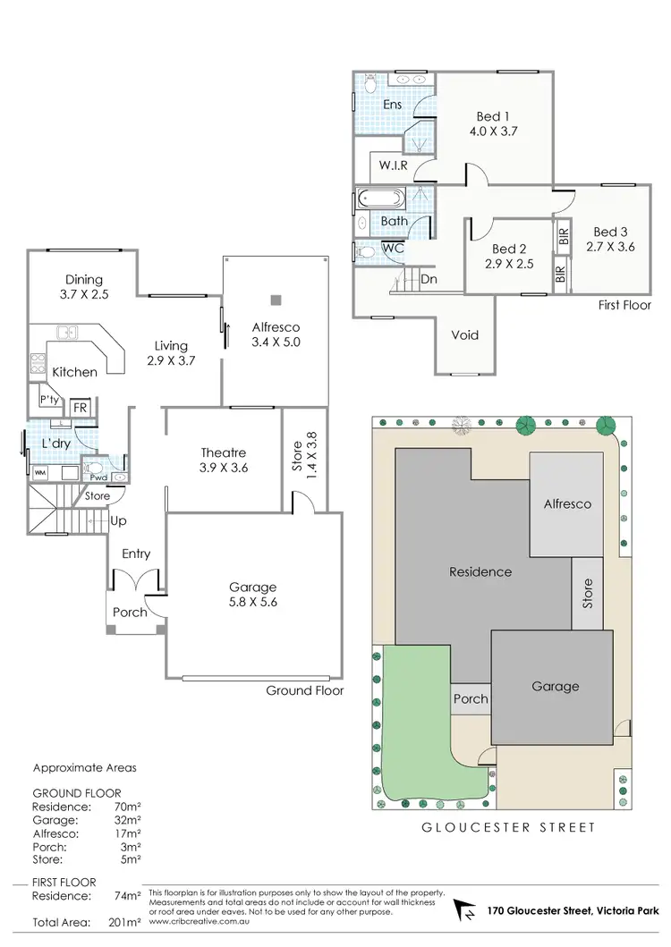 Floorplan of Homely house listing, 170 Gloucester Street, Victoria Park WA 6100