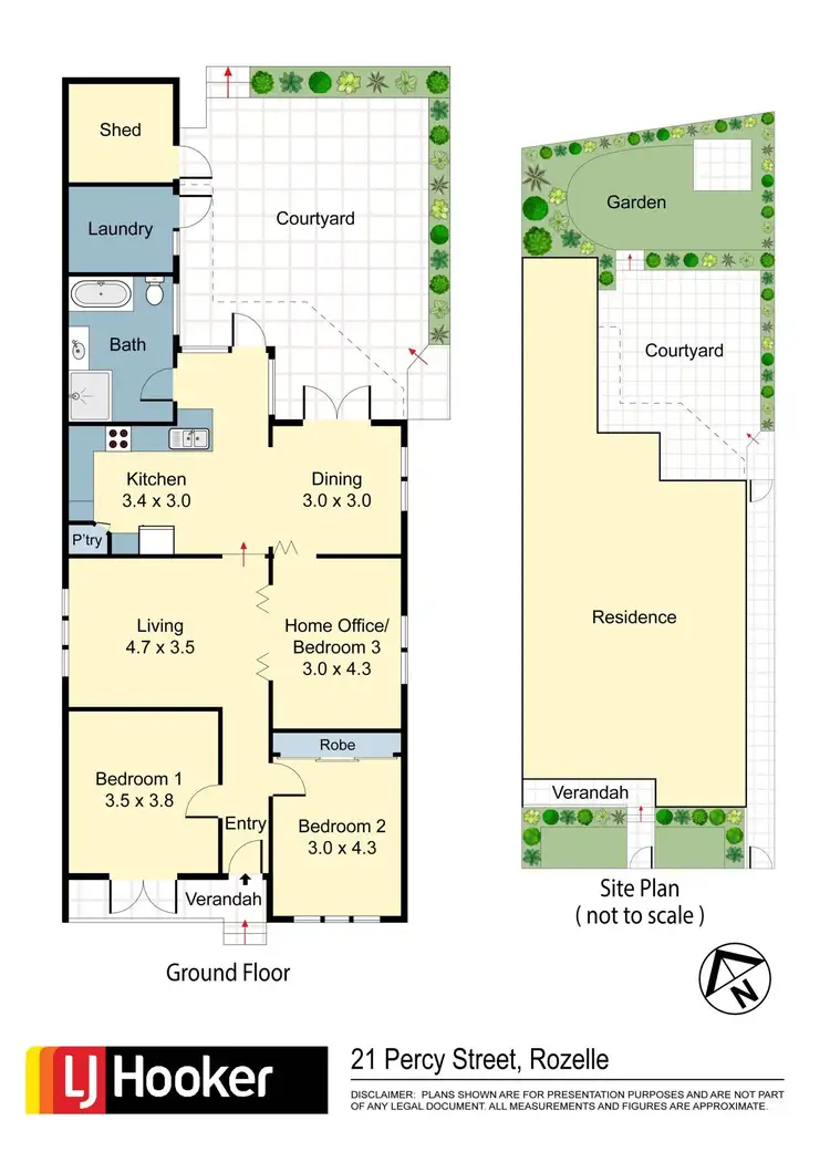 Floorplan of Homely house listing, 21 Percy Street, Rozelle NSW 2039