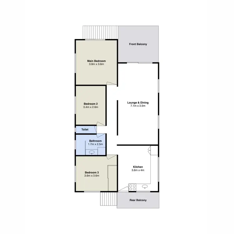 Floorplan of Homely house listing, 71a Baron Street, Greenslopes QLD 4120