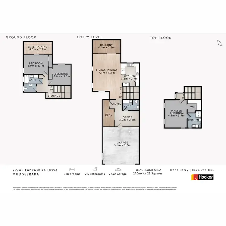Floorplan of Homely townhouse listing, 22/45 Lancashire Drive, Mudgeeraba QLD 4213