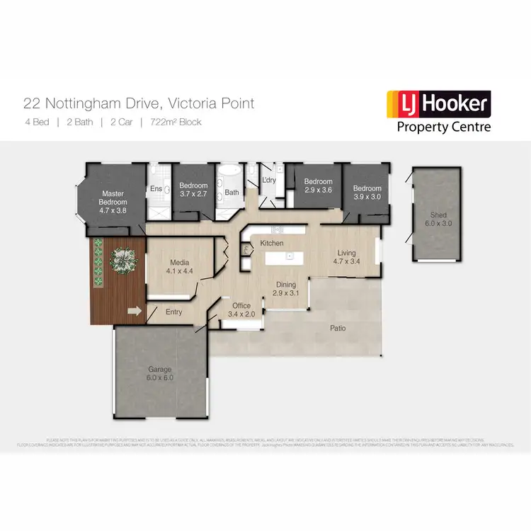 Floorplan of Homely house listing, 22 Nottingham Drive, Victoria Point QLD 4165