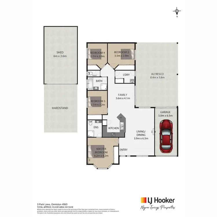 Floorplan of Homely house listing, 3 Park Lane, Ormiston QLD 4160