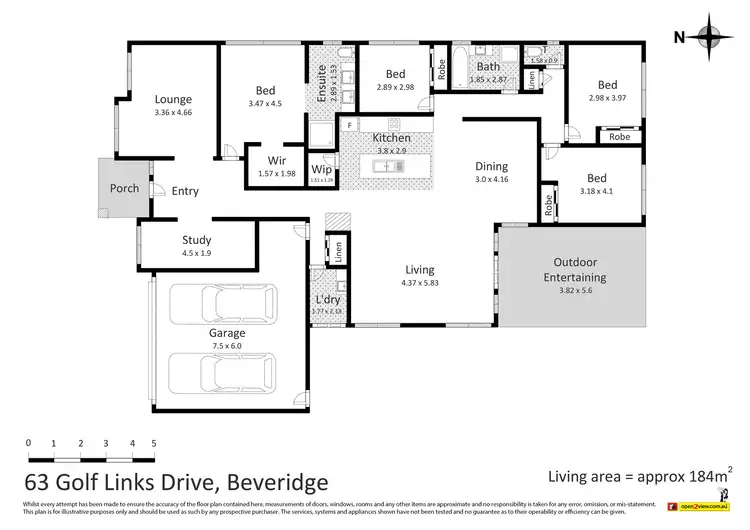 Floorplan of Homely house listing, 63 Golf Links Drive, Beveridge VIC 3753